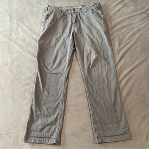 Carhartt Pants Mens 34x30 Gray Rugged Flex Relaxed Fit Canvas Utility Tag 34x32